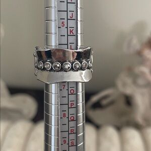 Silver Studded Ring